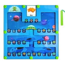 Magnetic Alphabet Maze Letter Puzzle, Montessori Learning Toys for Toddlers 3...