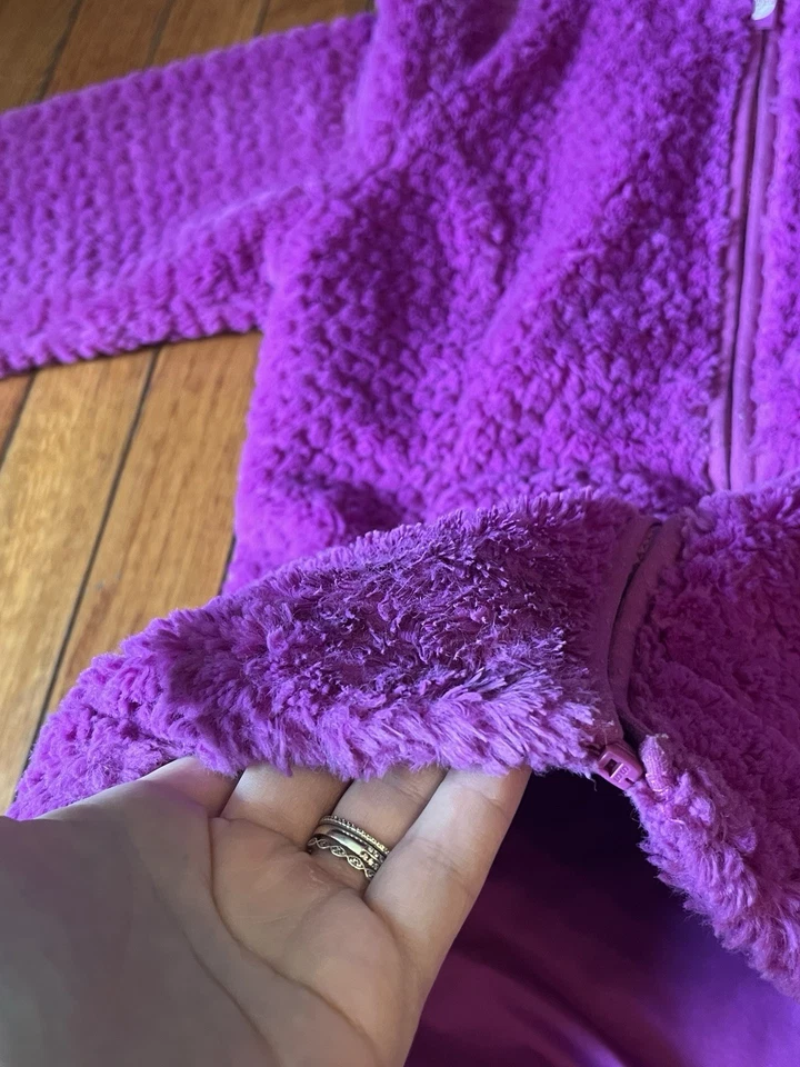 Chaqueta acolchada polar The North Face púrpura magenta mediana 10 12 para niñas - ¡Leer! Foto 3 de 4