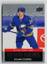 Dylan Cozens - 2021-22 Upper Deck Debut Dates #DD-3 Buffalo Sabres