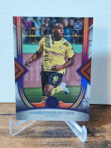 Jamie Bynoe Gittens RC 2022 Topps UCC Museum Amethyst /99 Chelsea Dortmund 