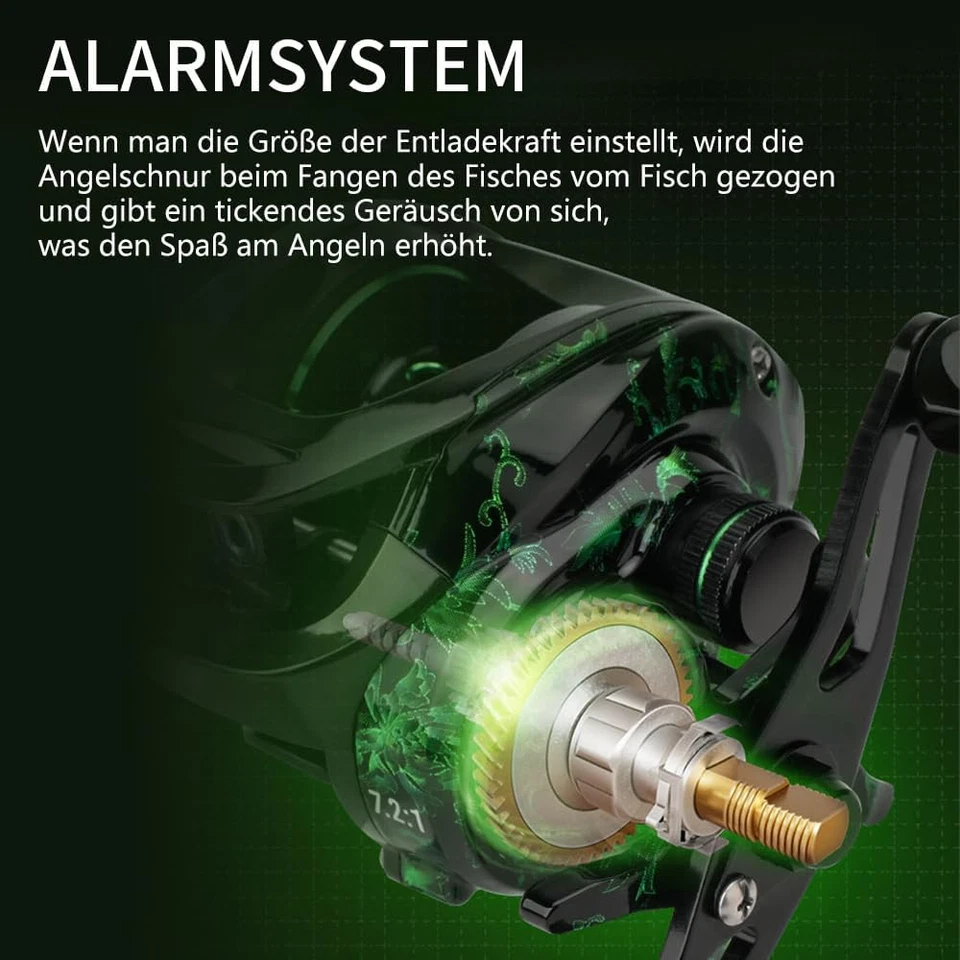 Carrete Baitcasting Magnético | 18+1BB, Para Pesca En Agua Dulce Y Salada - Imagen 3 de 4