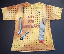 Vintage 1994 Stanley DeSantis Home Improvement All Over Print Shirt Size L / XL