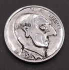 1937 Engraved Buffalo Nickel – Exaggerated Character - Hand Carved Coin Art