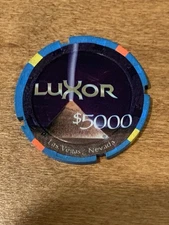 Luxor $5000 Paulson Sample Casino Chip - Nice !!