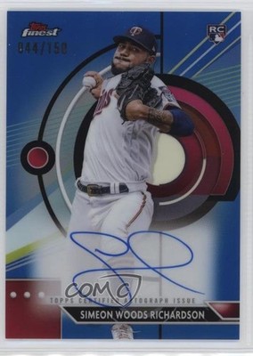 2023 Finest Blue Refractor /150 Simeon Woods Richardson Rookie Auto RC 1l8x