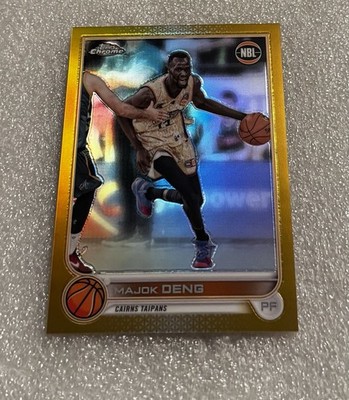 MAJOK DENG 2022-23 Topps NBL Chrome GOLD REFRACTOR #2/50 Cairns Taipans