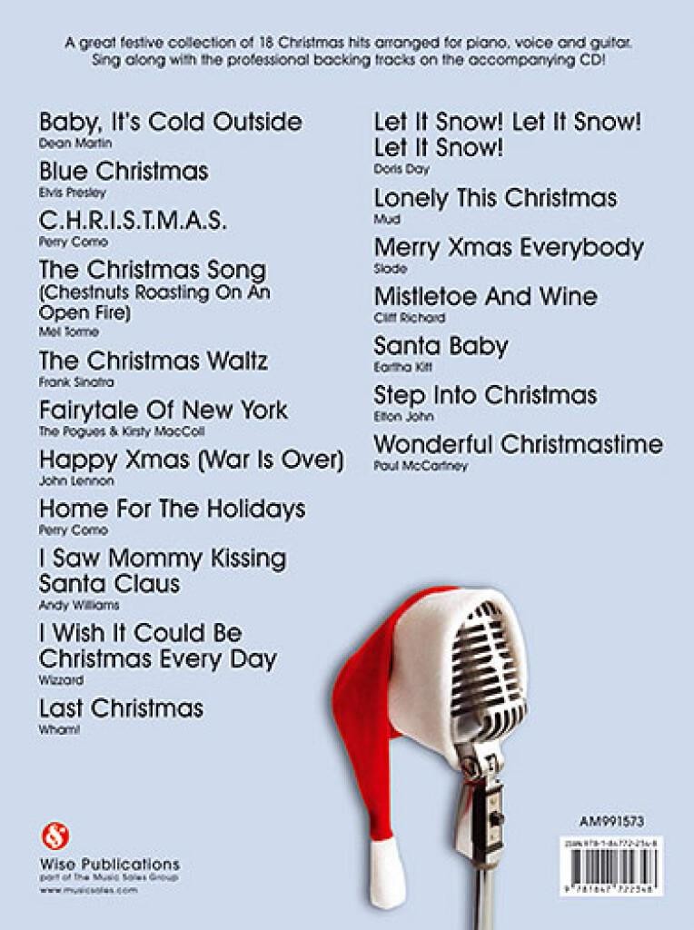 Sing-Along Christmas Songs Book and CD Piano, Vocal and Guitar Music Sales