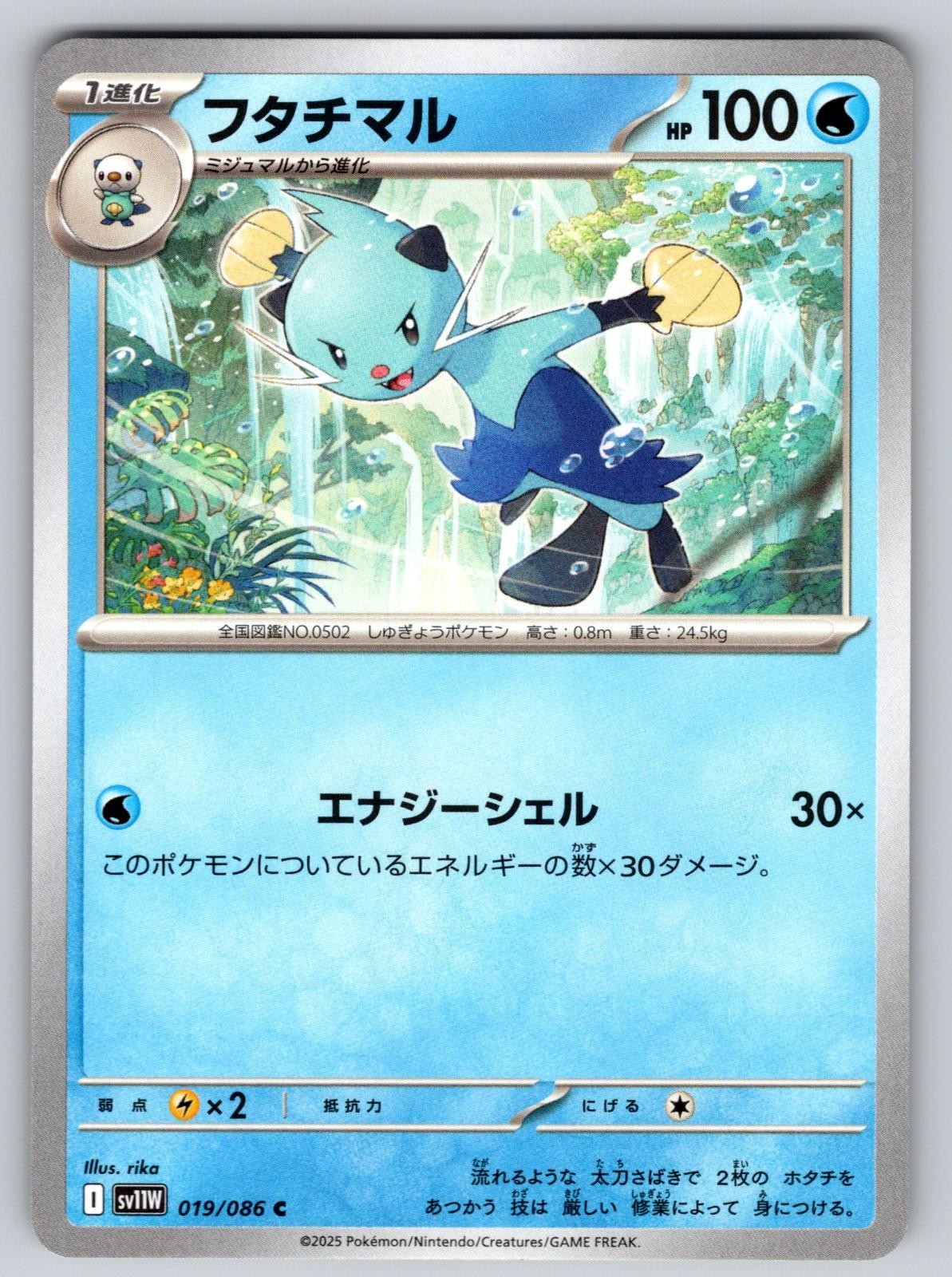 Dewott 019/086 Common White Flare Japanese Pokemon Near Mint