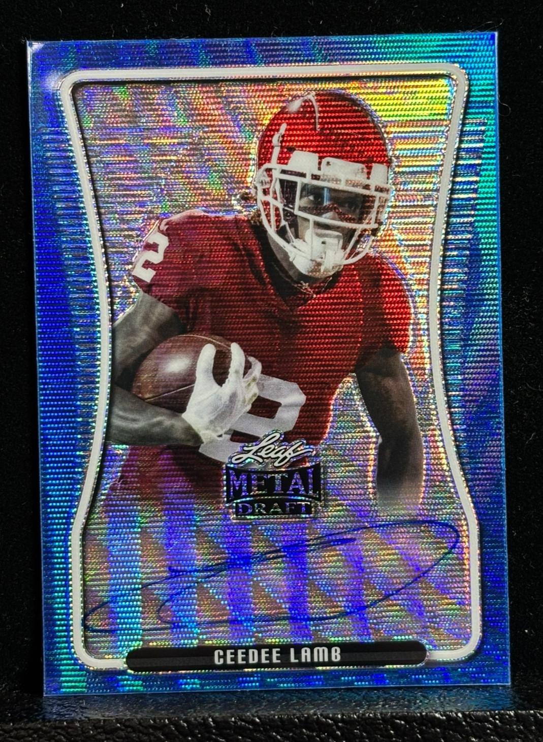 CEEDEE LAMB 2020 Leaf Metal Draft Blue Wave Rookie Autograph BAP-CL2 /30