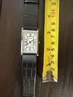 Vintage Seiko Rectangular Quartz Dress Watch Japan Made Tank Style 1990s