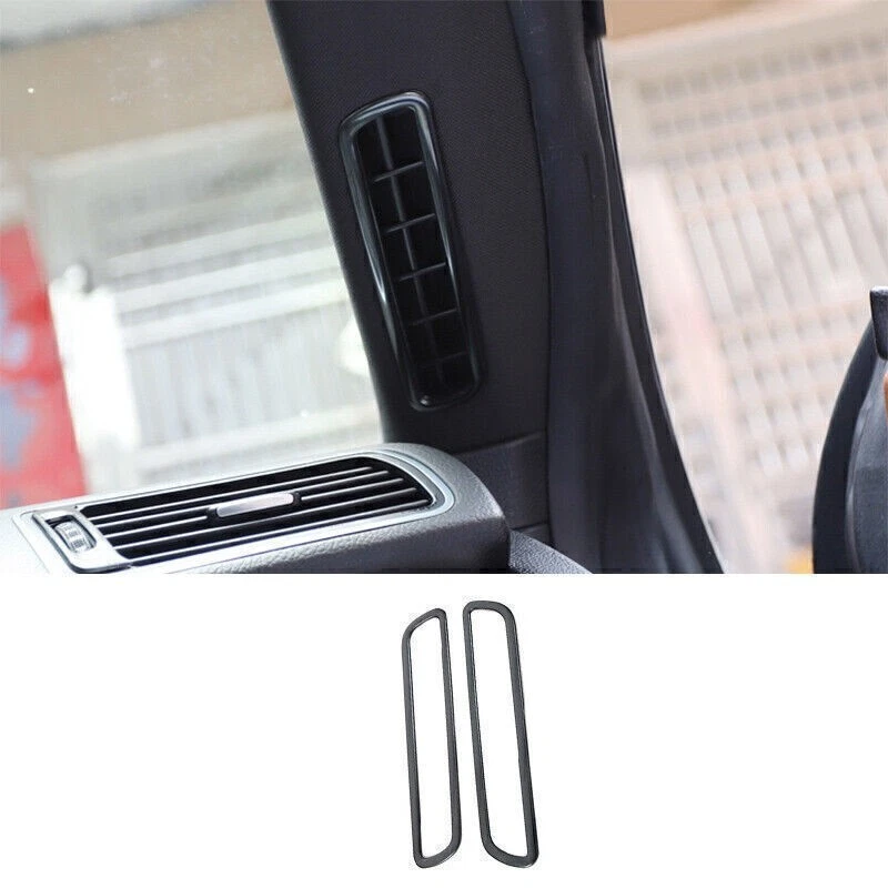 For Volkswagen CC 13-17 Black Titanium A Pillar Air Outlet Vent Cover Trim