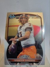2022 Bowman University Chrome #81 Spencer Sanders - Oklahoma State Cowboys