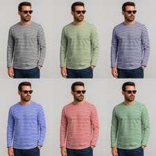 Top Russian Sailor Telnyashka Azul Marino Rayas Manga Larga Estilo Azul Verde Rojo
