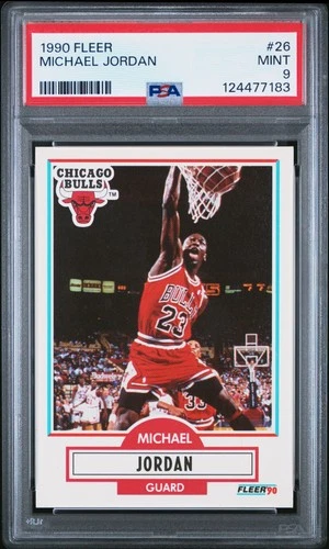 1990 FLEER #26 MICHAEL JORDAN PSA 9