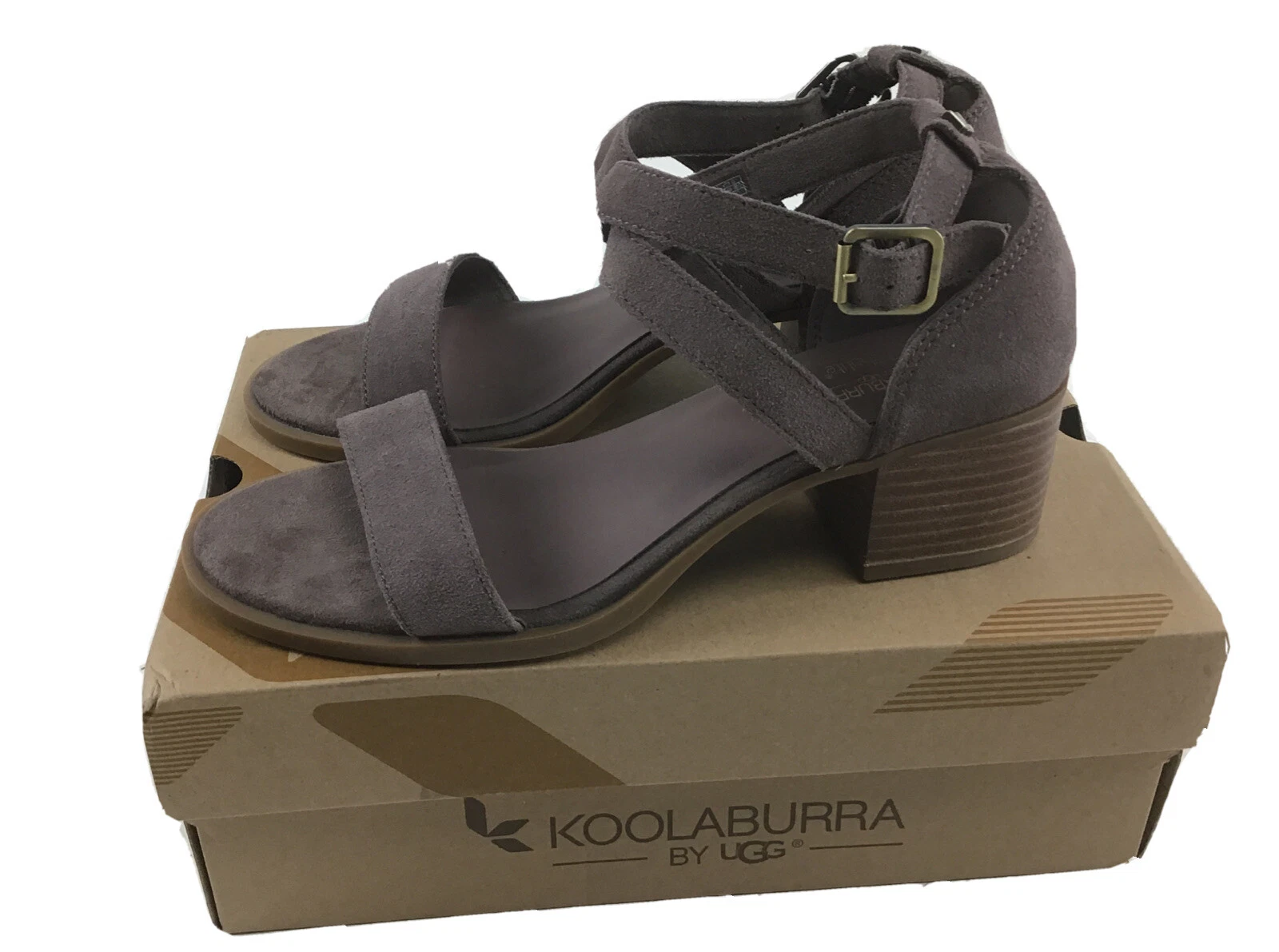 UGG Koolaburra Sandali Eliani Camoscio Cinder Donna Cinder Taglia US 8M