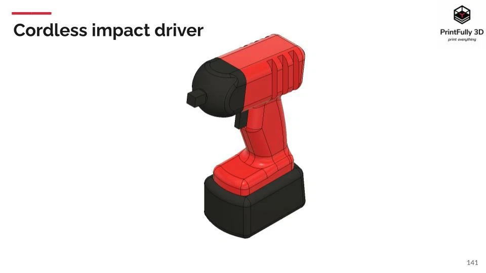 PrintFully3D Escala 1/10 Llave de Impacto Impresa en 3D Accesorios sobre Orugas Prueba Foto 2 de 3