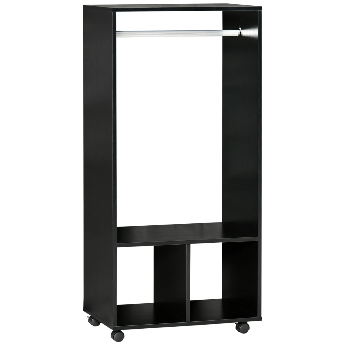 Open outlet wardrobe black
