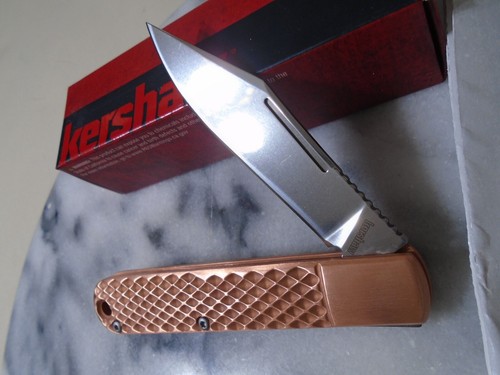 Kershaw Culpepper Barlow Pocket Knife 4383TCU D2 All Copper Folder 7.25" Open - Picture 11 of 13