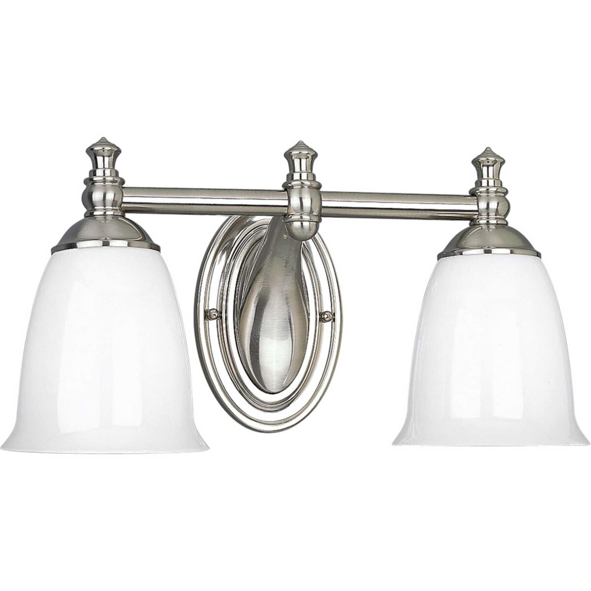 Progress Lighting P3028-09 Victorian Bathroom Vanity Light Brushed Nickel