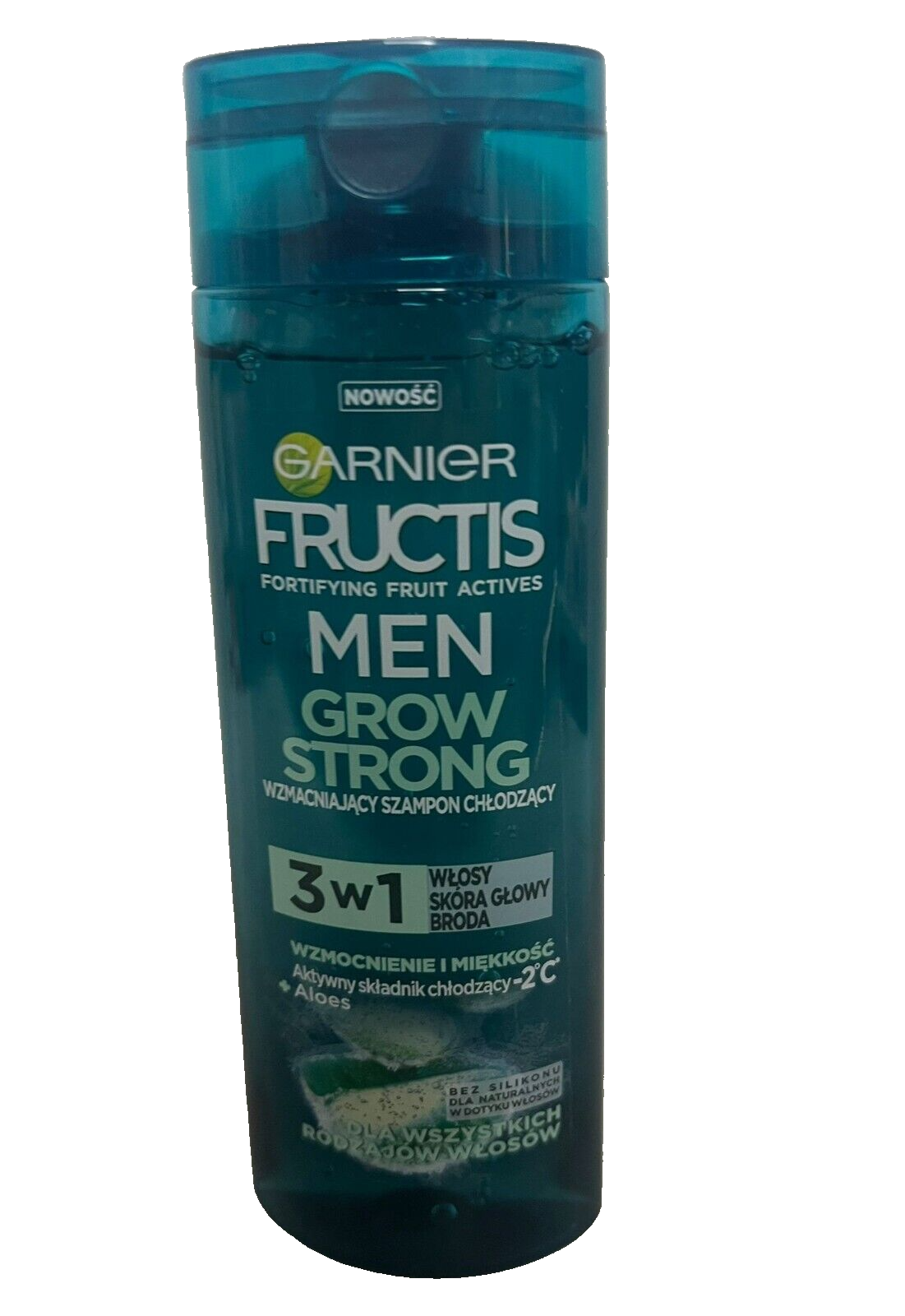 GARNIER GROW STRONG MEN cooling shampoo 3in1, 300ml