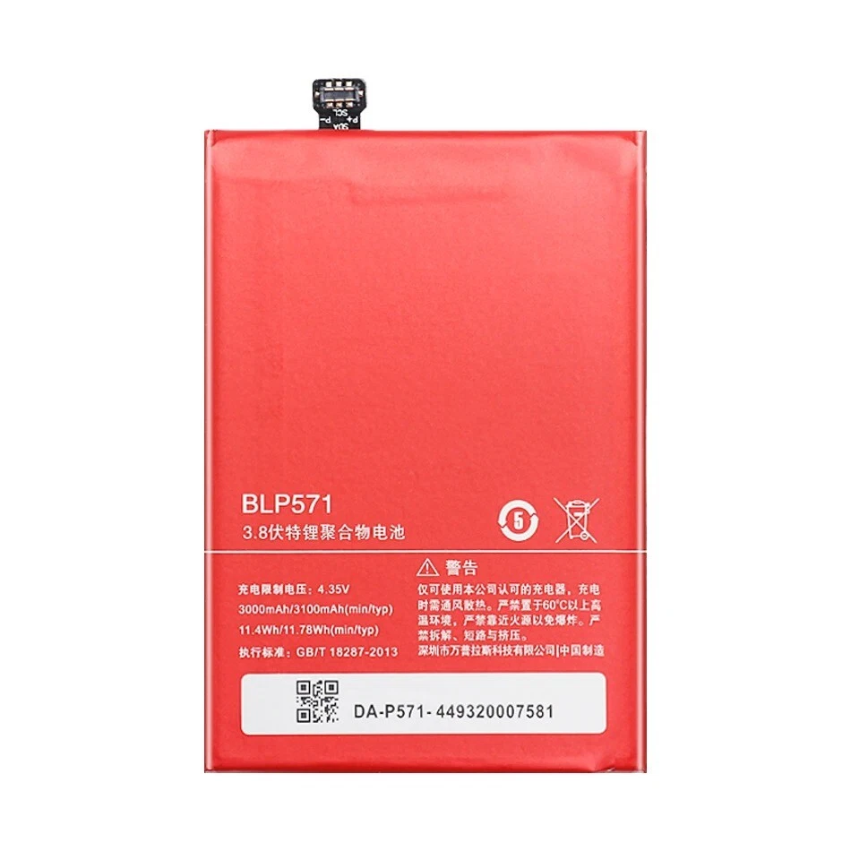 Batería de repuesto BLP571 3100mAh para ONEPLUS ONE 1+ A0001 - 6 meses de garantía Foto 3 de 4