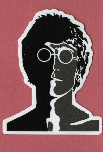 JOHN LENNON Sticker CLASSIC ROCK singer SONGWRITER Guitar POP Beatles Yoko Ono - Picture 14 of 17