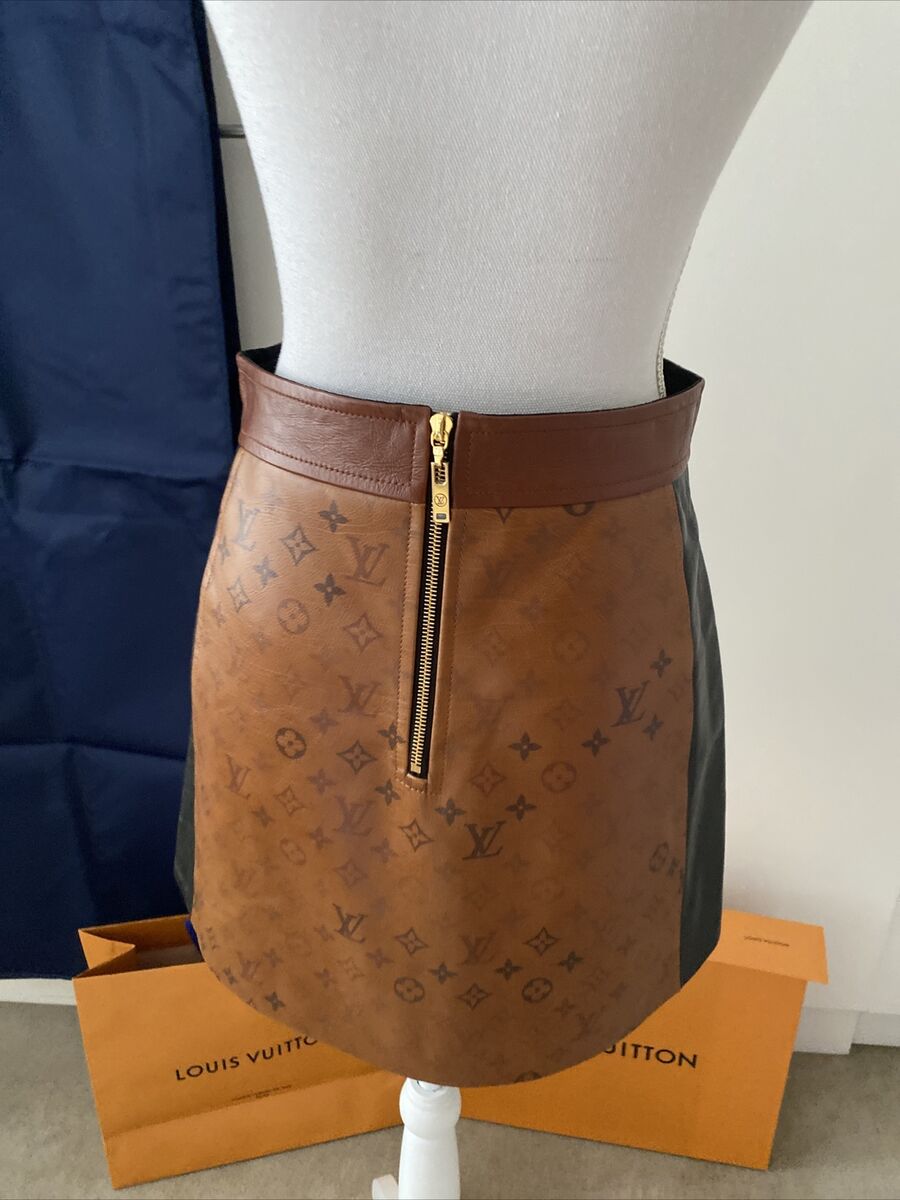 Louis Vuitton Tattoo Monogram A-Line Mini Leather Skirt SOLD OUT