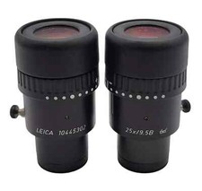 Leica Wild Stereo Microscope Eyepiece Pair 25x/9.5B 10445302