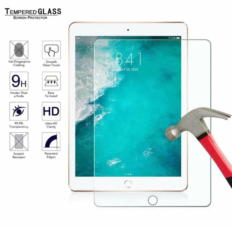 2 Pack Ipad Tempered Glass Screen Protector 9.7 10.2 9th 8th 7 6 5 Generation - Image 3 of 4