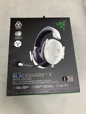 Razer - BlackShark V2 X Wired Gaming Headset for All Platforms - White