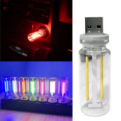 Tragbare USB Plug in LED Mini Nacht Auto Atmosphäre Licht Mobile Lichter Lampe