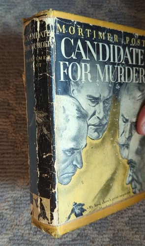 Candidate for Murder by Mortimer Post 1936 First Edition - Picture 12 of 12