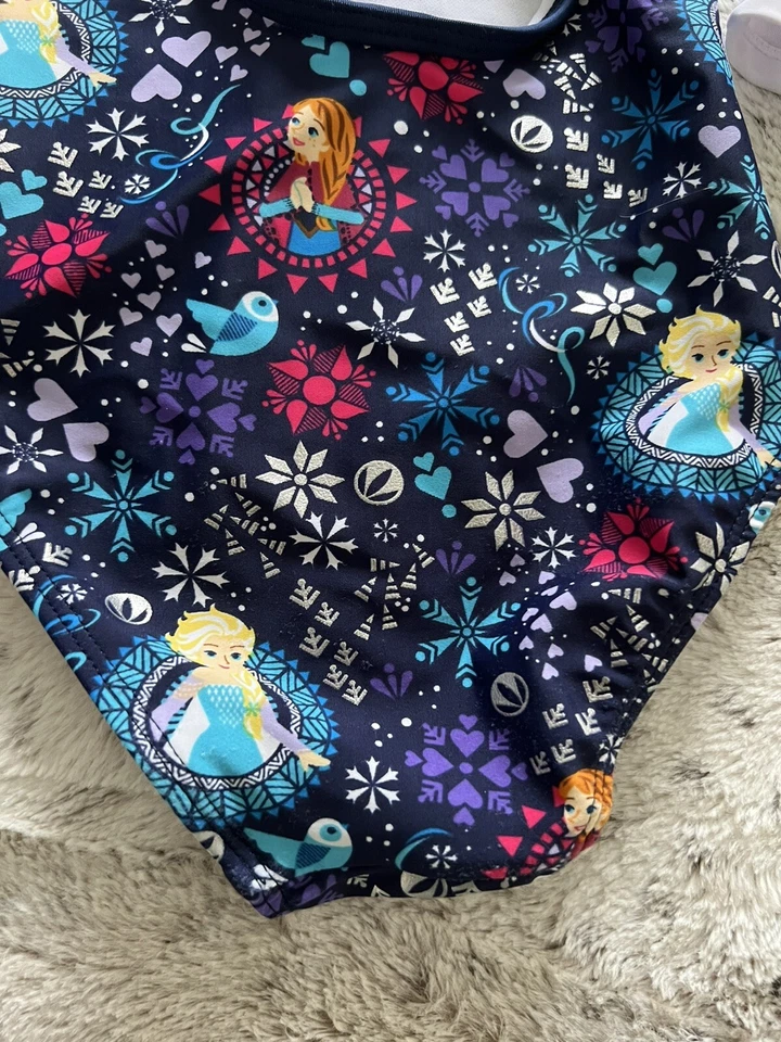 Disney Store Frozen II Traje de Baño Talla 4 ELSA ANNA OLAF Conjunto de 2 piezas UPF 50+ Foto 3 de 4