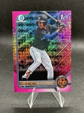 2022 Bowman - Prospects Fuchsia Shimmer Refractor #BCP-196 Willy Fanas /199 (RC)