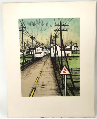 Bernard Buffet、リトグラフ The road Amazon.co.jp: ベルナール