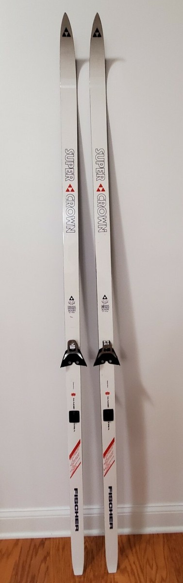 VINTAGE FISCHER SUPER CROWN CROSS COUNTRY SKIS ORIGINAL