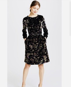rebecca taylor floral velvet dress