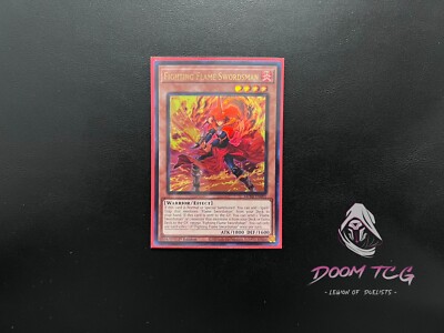 Yu-Gi-Oh! Karte Fighting Flame Swordsman – Ultra Rare, 1. Auflage Aus Maze Of Millennia