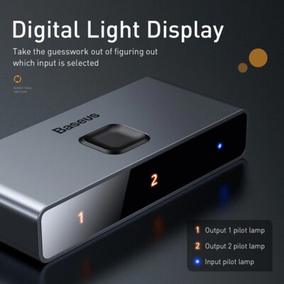 Baseus 4K HD Switch HDMI-compat Adapter-HD Switcher PS4/3 - Bi-Direction Switch