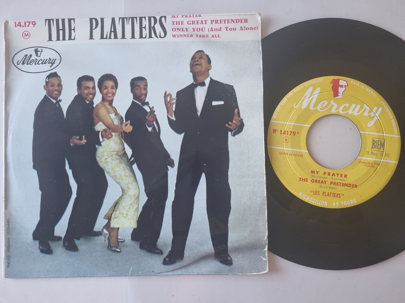 The Platters - My prayer/ The great pretender/ Only you 7'' Vinyl France