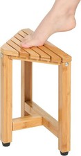Shower Foot Rest 13.2" Corner Stool for Shaving Legs Small Bench for Bathroom