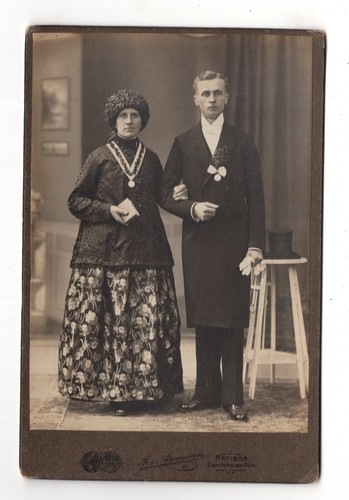 CAB Foto Schönes Hochzeitsbild - Ratibor Racibórz 1900er