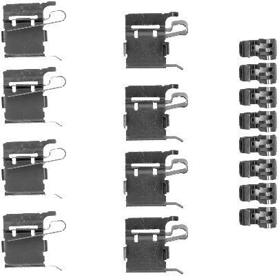 Hella 8DZ 355 203-381 ZubehöRsatz, Scheibenbremsbelag FüR Lexus Mazda-image