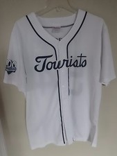 100th Anniversary 1954 MiLB Asheville Tourists SGA Button Down Jersey Men Large