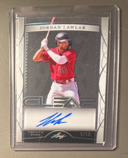 2022 Leaf Trinity Baseball Jordan Lawlar Clear Auto /10 Arizona Diamondbacks