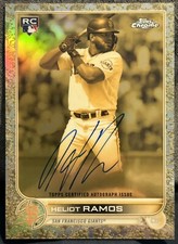2022 Topps Gilded Chrome Heliot Ramos Cast in Gold Rookie Auto RC #066/199