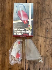 NOS Vintage Humming Bird Window Feeder Made In USA Opus Inc