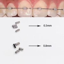 20pcs Dental Orthodontic Crimpable Hooks crimpable Mini Stops 0.5mm/0.8mm