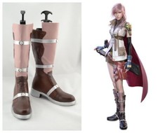 Final Fantasy 13 Lightning Cosplay Costume Boots Boot Shoes Shoes;