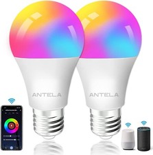 Image of Smart Bulb E27 Alexa WiFi Light Bulbs, 10W LED Screw Bulb 2700K-6500K RGB Multic
